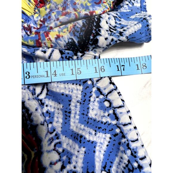 Renee C. Made in USA Off the Shoulder Multicolor Summer Boho Top Womens Small - Picture 8 of 8
